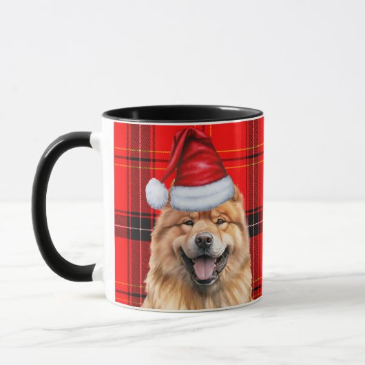 Mug Chow Chow Chow Chow Noël Chien Père Noël (Gauche)