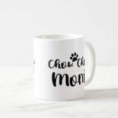 Mug Chow Chow Mom Pawprints Graphisme (Devant droit)