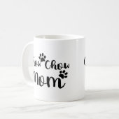 Mug Chow Chow Mom Pawprints Graphisme (Devant gauche)