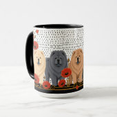 Mug CHOWS ART DÉCO brut (Devant gauche)