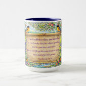Mug Chrétien Cadeau de Verset Floral (Centre)