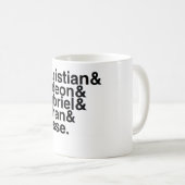 Mug Chrétien d'ami de livre, Gideon, Gabriel, Ethan, (Devant droit)