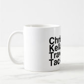 Mug Chrétien d'ami de livre, Kellan, Travis, pointe (Gauche)