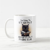Mug Chrétien drôle Laissez Dieu le réparer Chat (Gauche)