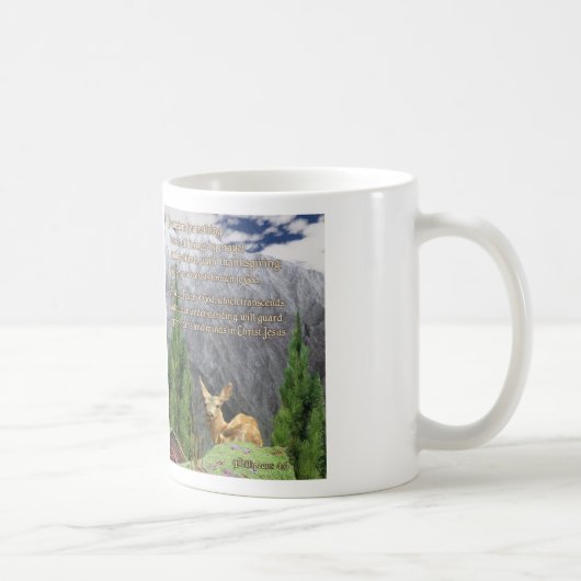 Mug chrétien Philippiens 4:6 (Droite)