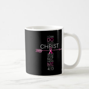 Mug Chrétien rose Cancer du Sein Croix Bible religieus