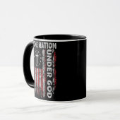 Mug Chrétien - Une nation sous Dieu (Devant gauche)