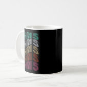 Mug Chris D groovy Nom J'aime Chris Mème 70,80 (Devant gauche)