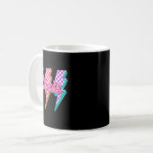 Mug Chris groovy éclair à carreaux j'aime meme  (Devant gauche)