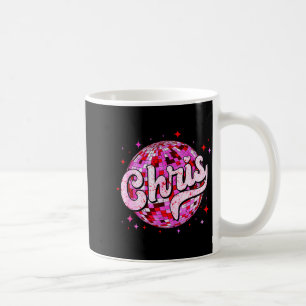 Mug Chris groovy prénom D J'aime les t-shirts Chris mè