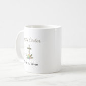 Mug Christ est ressuscité Oeufs de Pâques décorés Croi (Devant gauche)