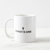 Mug Christ Is King Subtle Minimal Christian Faith Reli (Gauche)