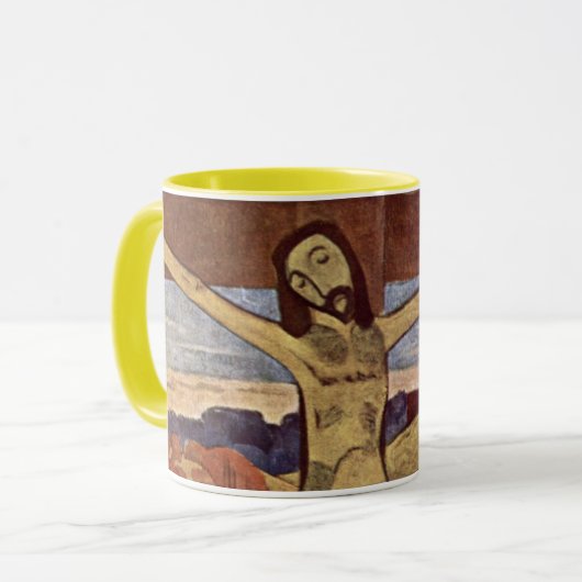 Mug Christ Jaune par Paul Gauguin, Art Vintage (Devant gauche)