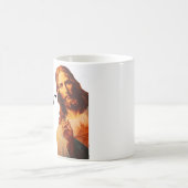Mug Christ Jésus vous regarde, Jésus j'ai vu ça (Centre)
