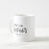 Mug Christ Notre Sauveur est né Design de Noël (Devant gauche)