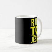 Mug Christerest Run To Jesus Christian Evangelism Salv (Devant droit)