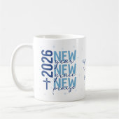 Mug Christian 2026 New Year Custom Scripture Cross (Gauche)
