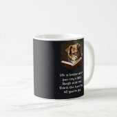 Mug Christian Advice Fun Wise Dog Life est meilleur (Devant droit)