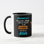 Mug Christian AWESOME THÉRAPIST Proverbes 31 (Gauche)