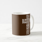 Mug Christian Blessed Dad Cross Fathers Day Prayer (Devant droit)