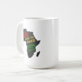 Mug Christian Classic Education Afrique Carte Faux Fel (Devant gauche)
