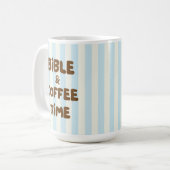 Mug Christian Coffee Brown Typography Lettering Cozy (Devant gauche)