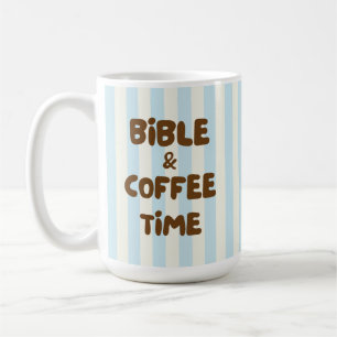 Mug Christian Coffee Brown Typography Lettering Cozy