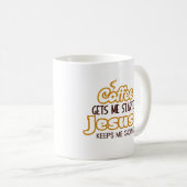 Mug Christian Cote Coffee Me Fait Commencer (Devant droit)