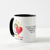 Mug Christian Crown Thorns Coeur Jésus Pâques (Devant gauche)