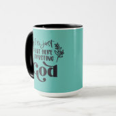 Mug Christian Dire l Faire confiance à Dieu le café (Devant gauche)