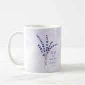 Mug Christian Encouragement Lavande avec Écriture (Gauche)