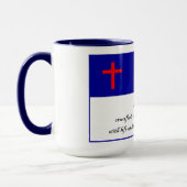 Mug Christian Fkag et Promesse au drapeau chrétien (Gauche)