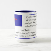 Mug Christian Fkag et Promesse au drapeau chrétien (Centre)