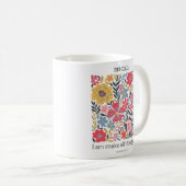 Mug Christian Floral | Nouveaux débuts Jésus Citation (Devant droit)