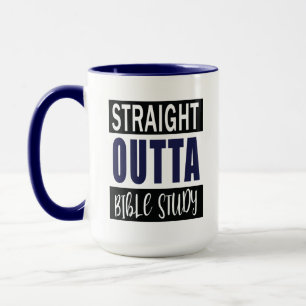Mug Christian Funny Bible Study Citation Marine Blue