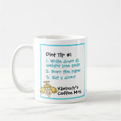 Mug Christian Funny Cartoon Angel Diète Astuce #1 Obje (Gauche)