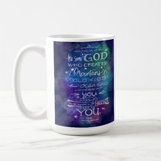 Mug Christian galaxy citation astronomie cadeau (Gauche)