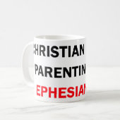Mug Christian Gentle Parenting 101 : Éphésiens 6:4 (Devant gauche)