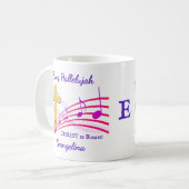 Mug Christian HALLELUJAH CHRIST IS RISEN Easter (Devant gauche)