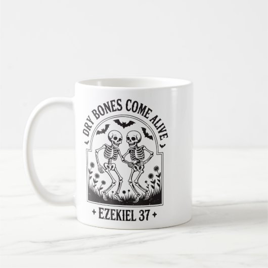 Mug Christian Halloween Dry Bones Come Alive Funny Jes (Gauche)