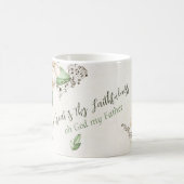 Mug Christian Hymn Magnolia Script Aquarelle (Centre)