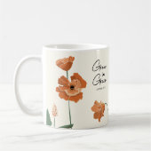 Mug Christian Inspiration Orange Poppy Grace (Gauche)