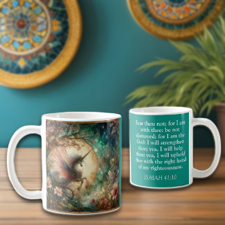 Mug Christian Isaiah Verse Whimsical Unicorn Art