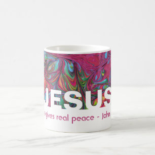 Mug Christian JESUS donne une vraie paix personnalisée