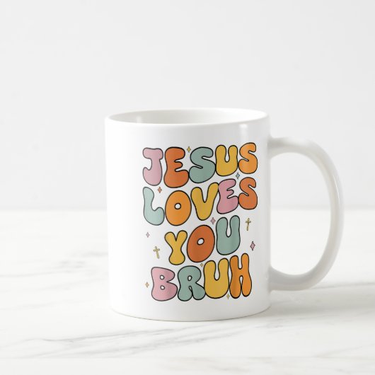 Mug Christian Jésus Vous Aime Bruyamment Soeur Super À (Droite)