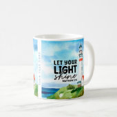 Mug Christian Laissez Votre Lumière Briller Matthieu 5 (Devant droit)