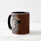 Mug Christian - Lion with Cross, Man of Faith (Devant gauche)