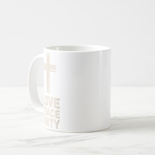 Mug Christian Love Peace Unity Day (Devant gauche)