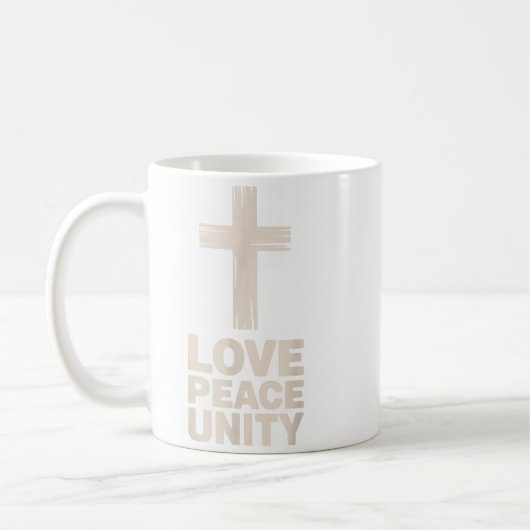 Mug Christian Love Peace Unity Day (Gauche)