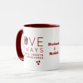 Mug Christian LOVE TOUJOURS Photo Saint Valentin (Devant gauche)